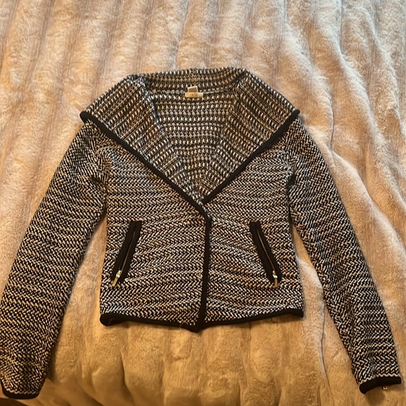 GORGEOUS Classy Soft B&W Cache Jacket!!! Sz S! - Picture 1 of 7